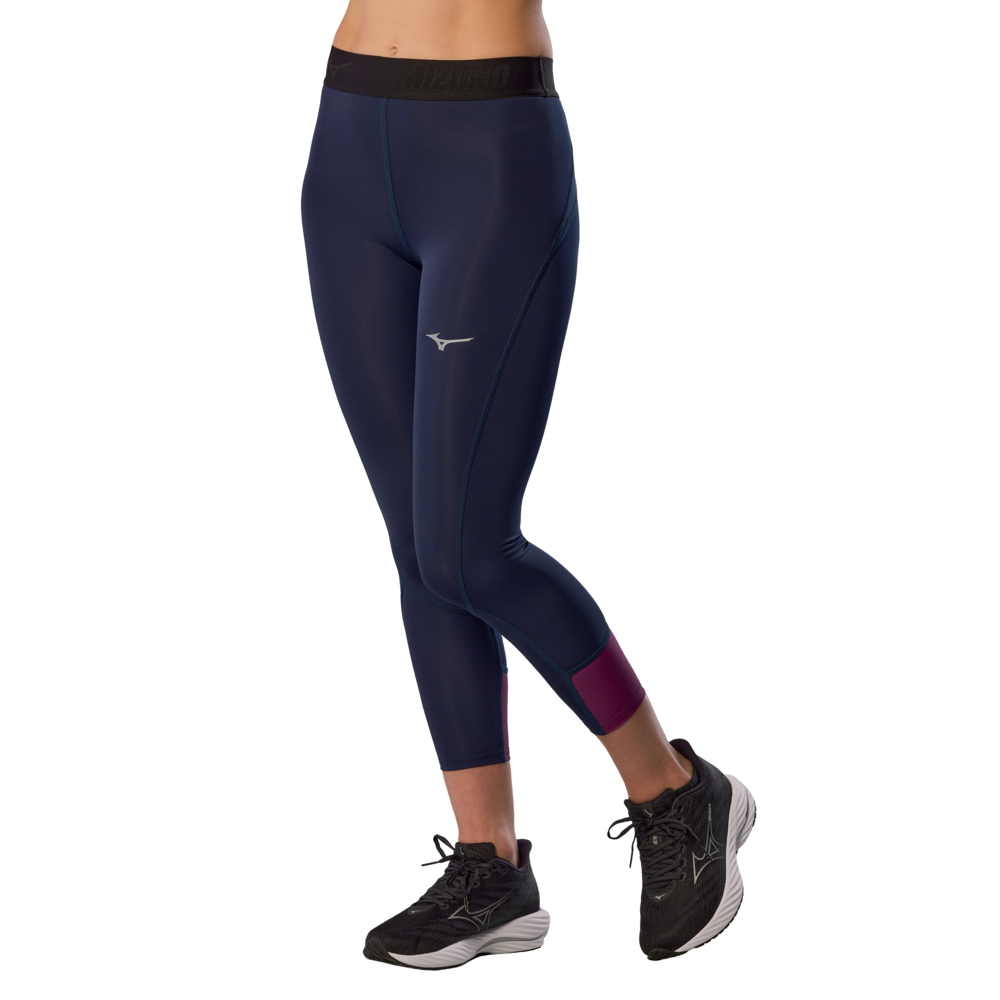Mizuno Core Impulse 3/4 tight Baritone Blau Damen Grösse S